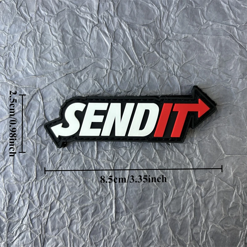 Parches de PVC "SENDIT" para ropa, insignia de moral táctica, parches de gancho y bucle, pegatinas para brazalete militar, sombreros para mochila - imagen 5