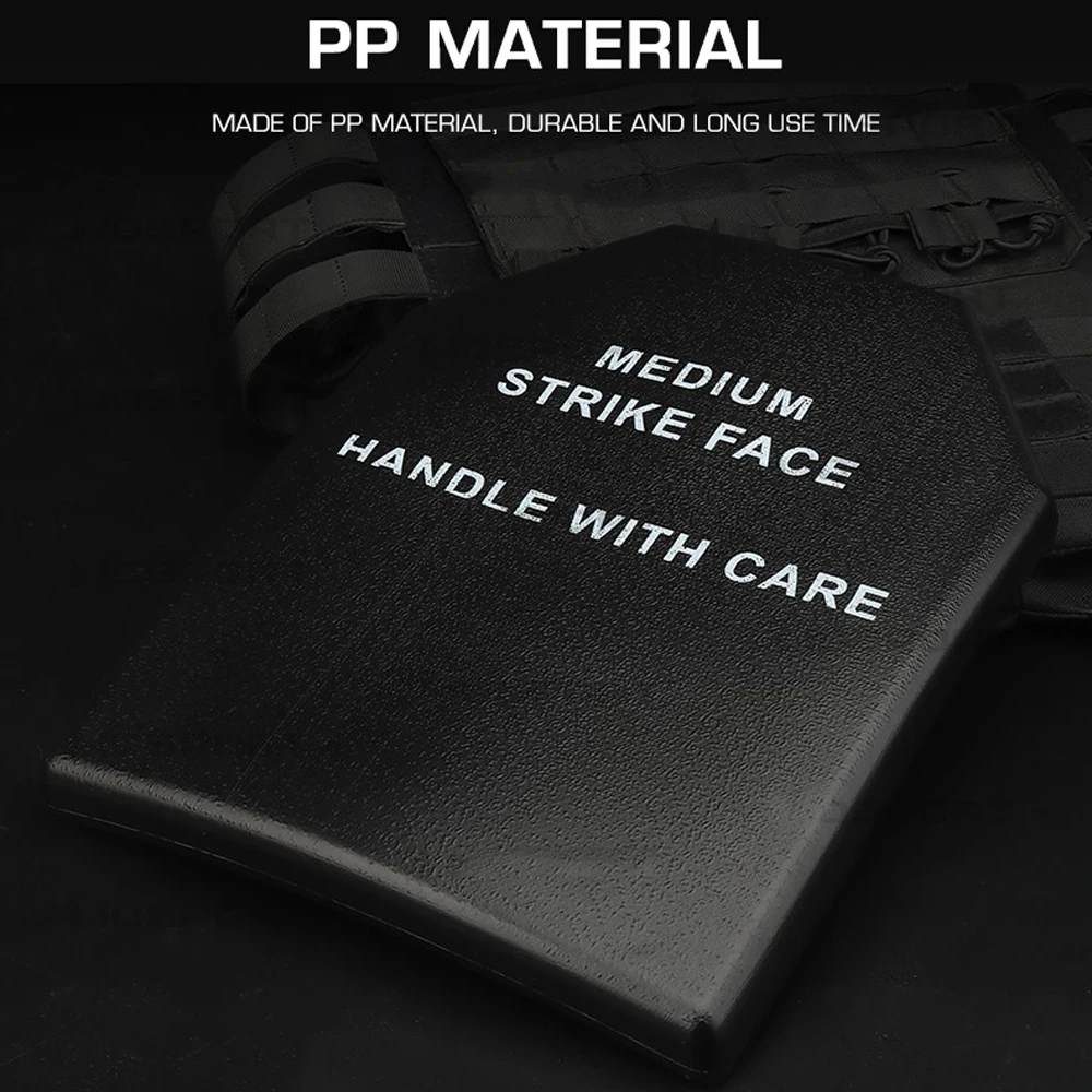 Placa protectora de chaleco táctico, almohadillas de inserción de protección de armadura corporal, placas simuladas de Paintball Airsoft CS, tablero PP resistente a los golpes - imagen 4