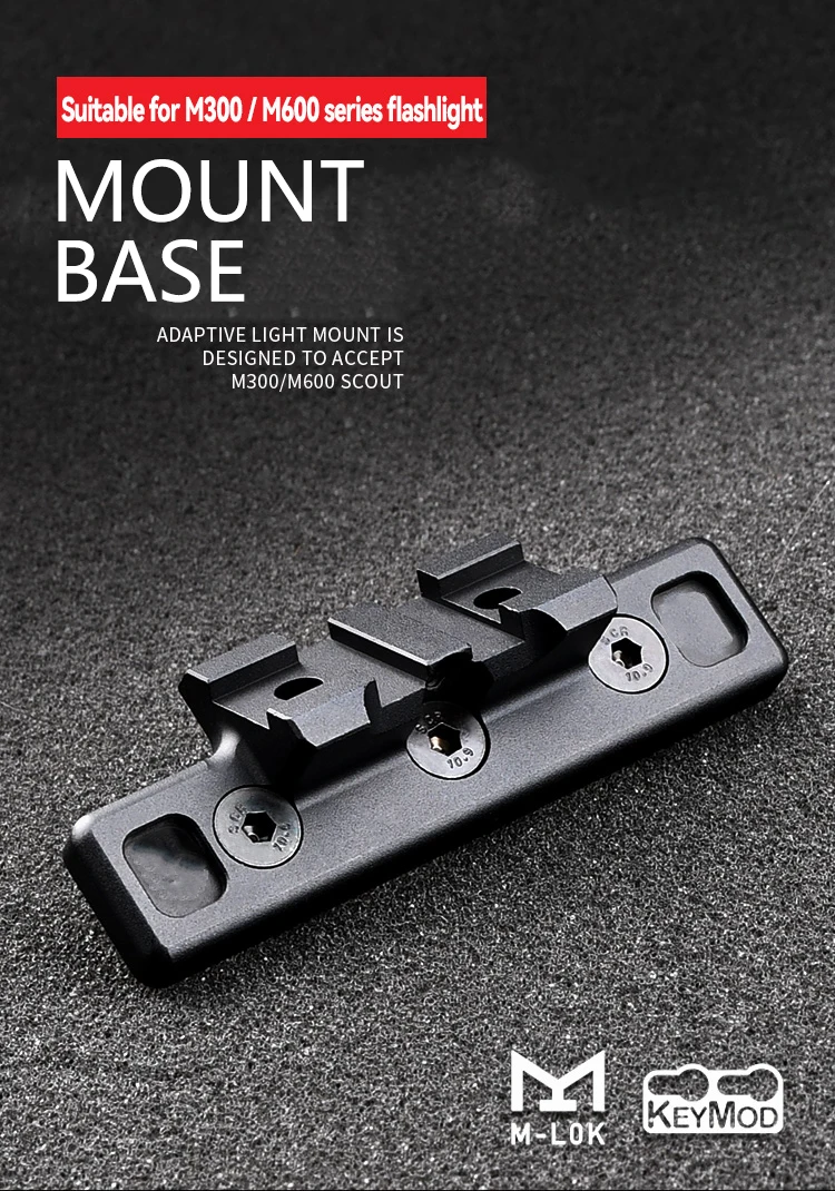 WADSN soporte de linterna Offset Mlok Keymod