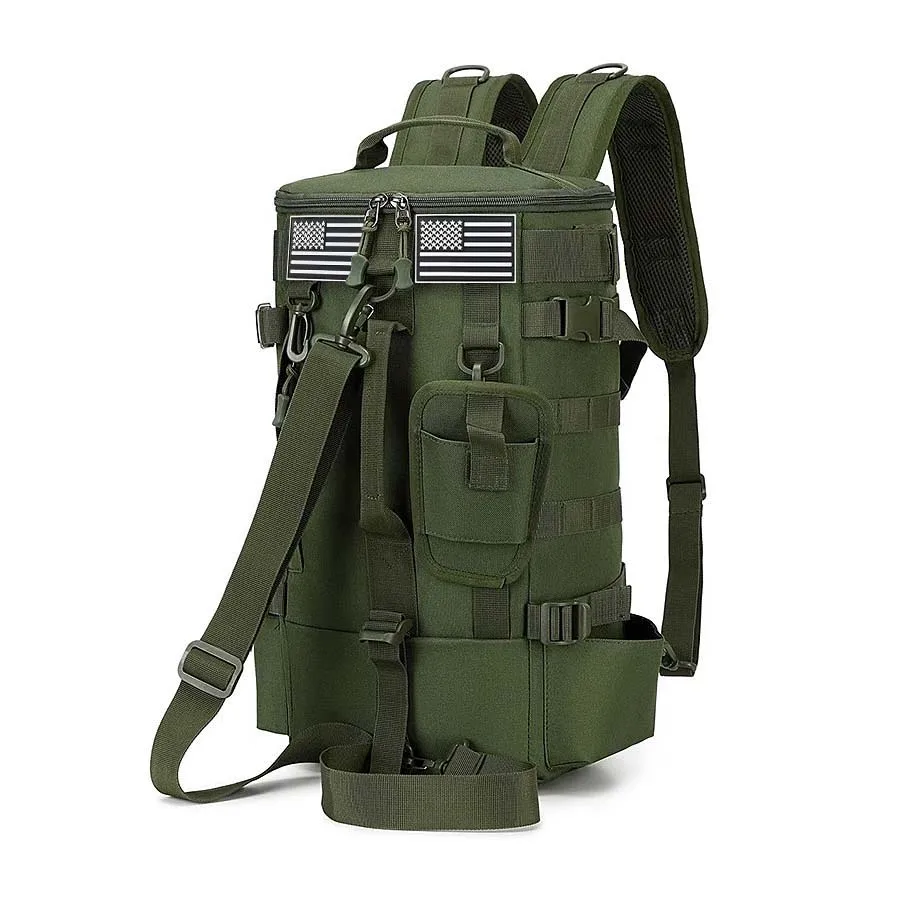 Mochila de pesca de gran capacidad, mochila multifuncional para almacenamiento de aparejos de pesca, resistente al desgaste y duradera - imagen 3