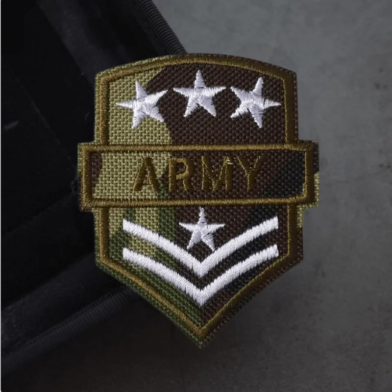 Parche bordado 3D táctico para sombreros, insignia de moral con gancho y bucle, pegatina decorativa para mochila, brazalete, parches para planchar para ropa