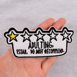 Parche bordado termoadhesivo estrella ninja – Adulto para chaqueta o chaleco