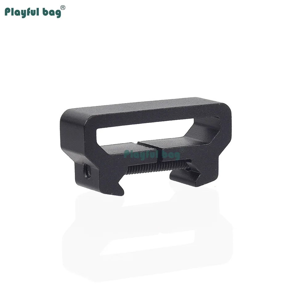 Soporte de eslinga de pistola de aluminio de 20mm, Clip de correa de pistola de un solo/doble punto, eslinga QD para eslingas de Rifle y Airsoft AQB209 - imagen 5