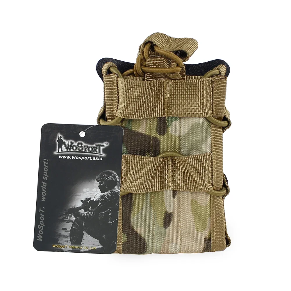 Bolsa molle para cargador de Rifle doble, soporte Molle Mag de 5,56mm, para M4, AK47, AR15, equipo de caza - imagen 3