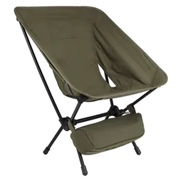 Silla para acampar al aire libre, marco de soporte de Metal plegable, caza, Picnic, barbacoa, taburete de pesca, bolsa de almacenamiento lateral, equipo portátil de viaje y senderismo