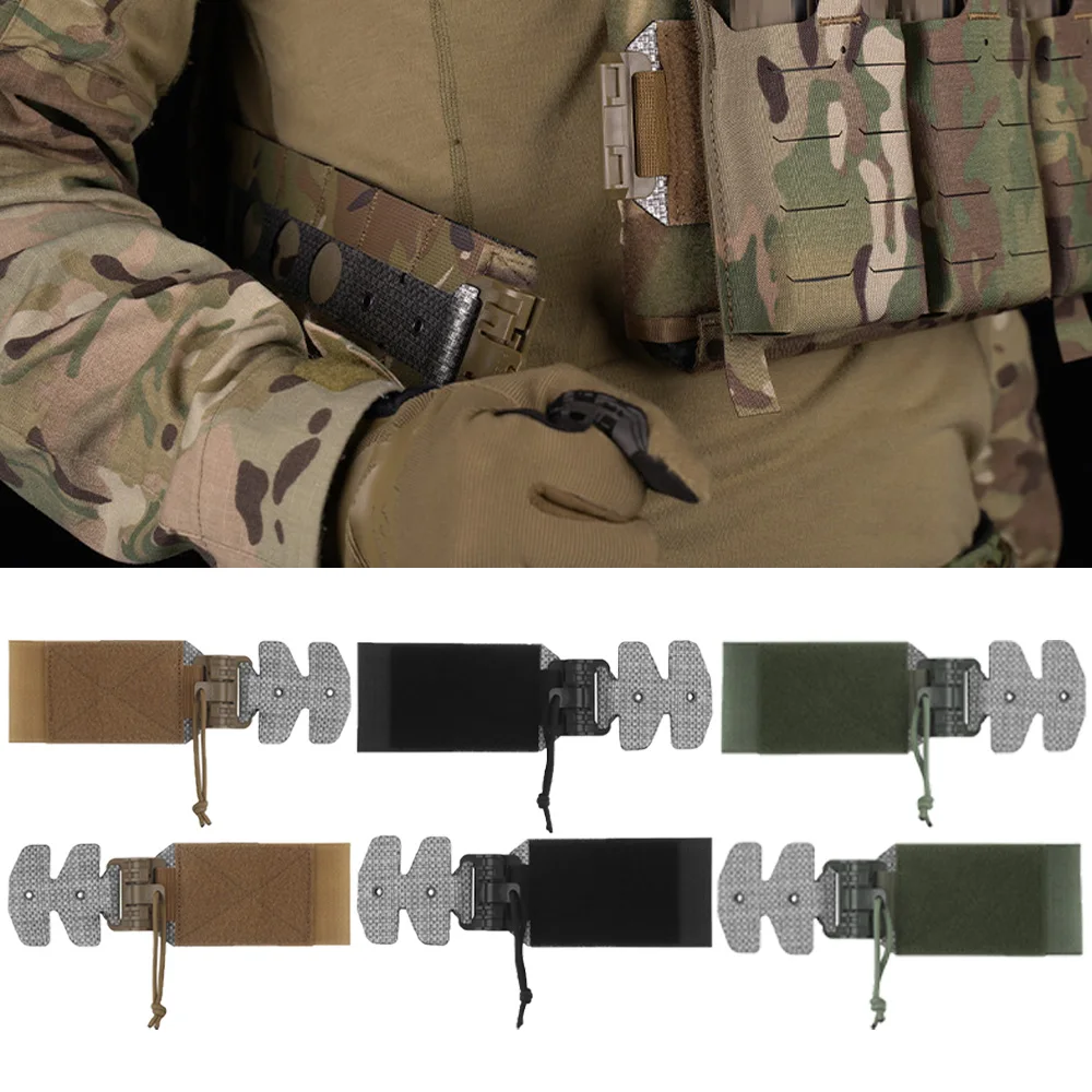 Los accesorios laterales de liberación rápida del chaleco de caza al aire libre hacen convenientes para poner y quitar el chaleco rápidamente.