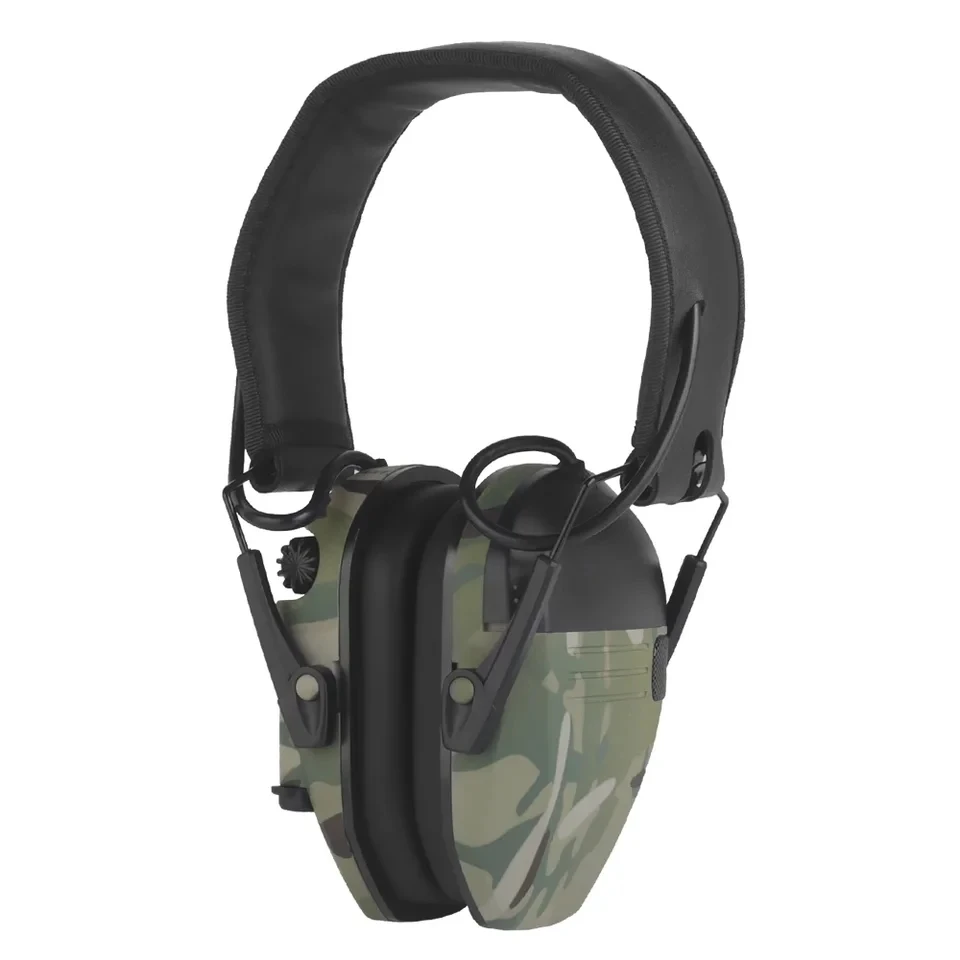 Auriculares para entrenamiento de tiro, orejeras protectoras para los oídos para caza, auriculares con ajuste de perilla de reducción de ruido para Airsoft
