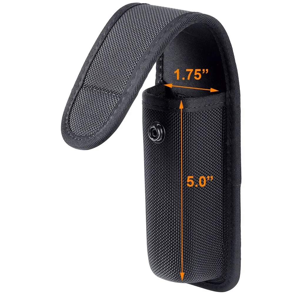 Soporte para pulverizador de pimienta MK3/MK4, funda de nailon para linterna, bolsa para pulverizador de pimienta con solapa superior para cinturón de servicio, funda para pulverizador de pimiento - imagen 3