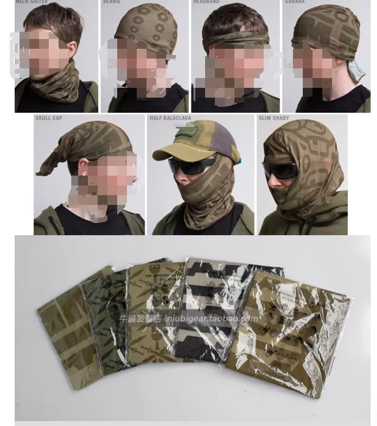 Pañuelo táctico multiusos transpirable tipo braga exterior para airsoft - imagen 5