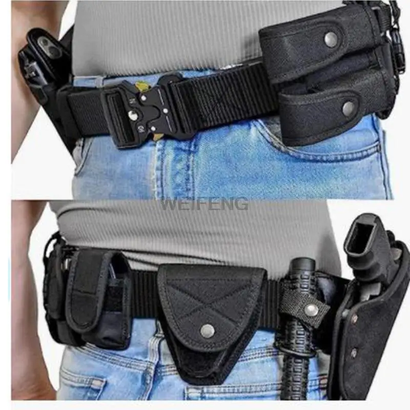 Cinturón militar táctico para hombre, de liberación rápida hebilla de Metal, multifunción, combate, supervivencia, Cuerpo de Marines, lona, nailon, lujo - imagen 3