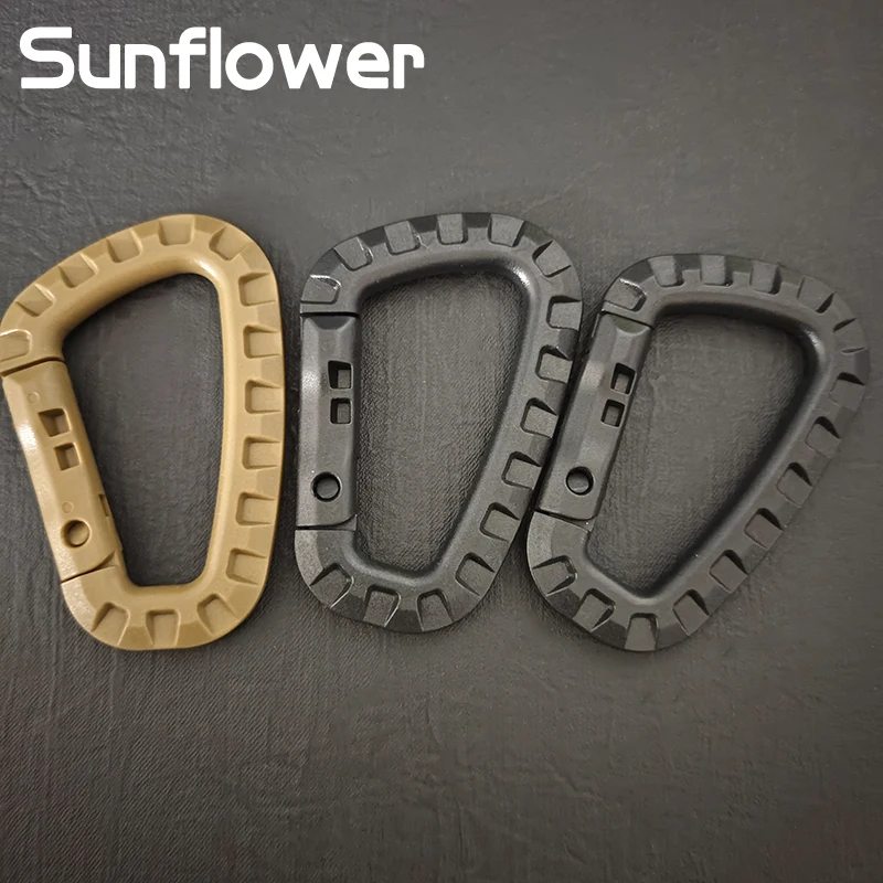 Cerradura de correas Grimlock, hebilla de extracción rápida, grillete a presión, mosquetón, Clip, montaña, Molle, campamento, caminata, mochila, escalada al aire libre - imagen 5