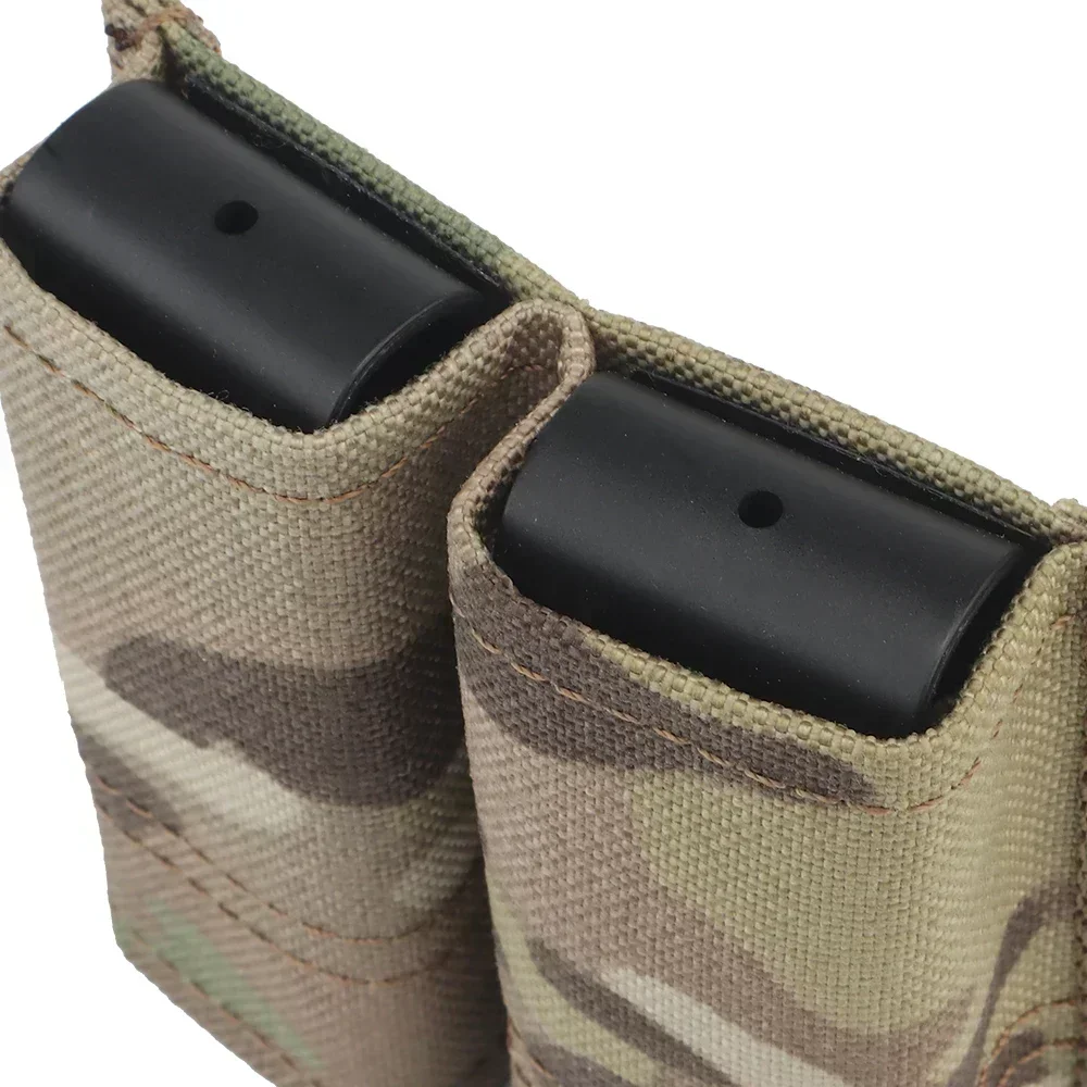 Bolsa táctica rápida de 9MM para pistola, bolsa para revista individual/doble, bolsa MOLLE Mag con inserto Kydex de liberación rápida para GLOCK M9 P226 HK USP - imagen 5