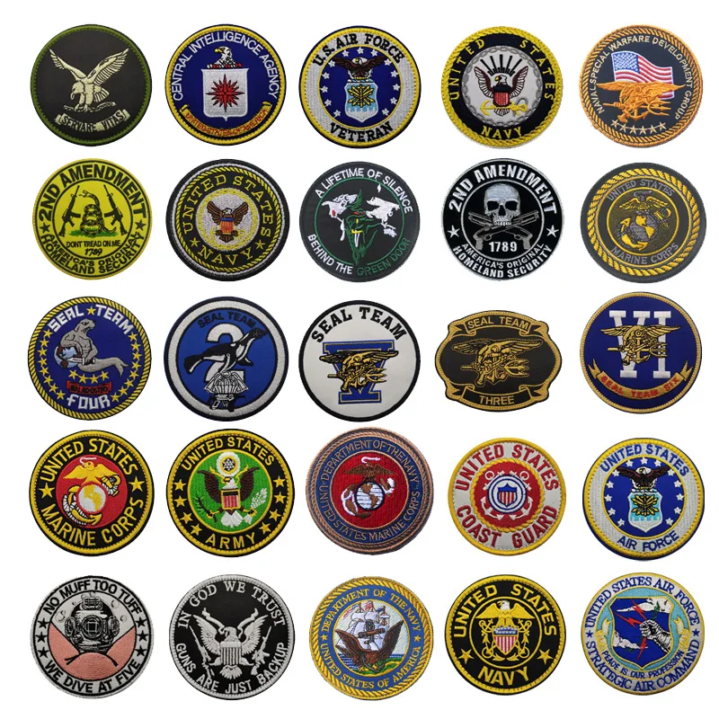 Accesorios para bolsas al aire libre, brazalete bordado táctico de la serie americana, gancho artesanal, ropa de moral, parches para mochila para ropa - imagen 2