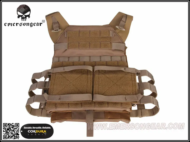 Chaleco adaptable Molle JPC 2,0 protección de pecho de combate táctico negro Coyote marrón EM7436 - imagen 5