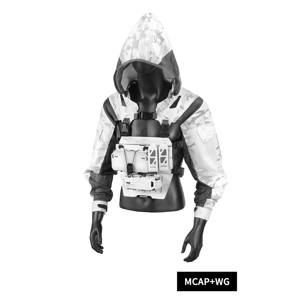 DMgear-Chaqueta táctica con capucha Original, ropa de camuflaje de manga larga con bolsa táctica, combinación cómoda y transpirable - imagen 4