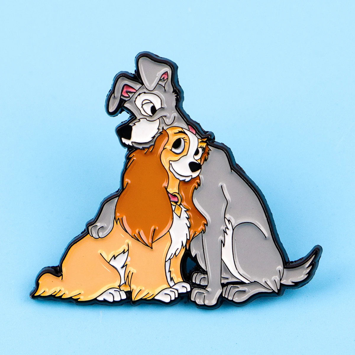 3 unidades de broches de esmalte para perros lindos, broche de animales de dibujos animados, broche de Metal con solapa, insignia, mochila, accesorios para parejas, joyería, regalos para el mejor amigo - imagen 2