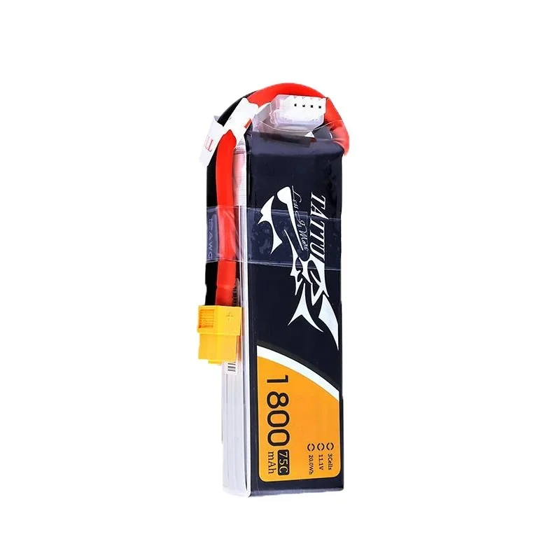 TATTU-batería Lipo 75C 3S de 1800mAh, 11,1 V, para helicóptero RC, Quadcopter, FPV, piezas de Dron de carreras, 11,1 V - imagen 3