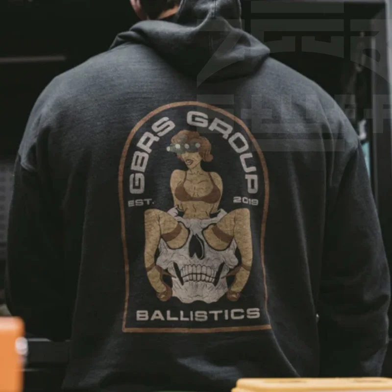 Sudadera con capucha táctica estilo GBRS para exteriores con mangas largas - imagen 5