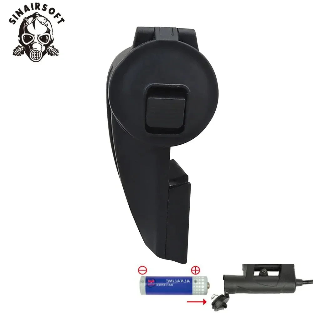 SINAIRSOFT-linterna LED táctica para casco, 3 modos, resistente al agua, para caza, Airsoft, ciclismo, pesca, faro para exteriores - imagen 3