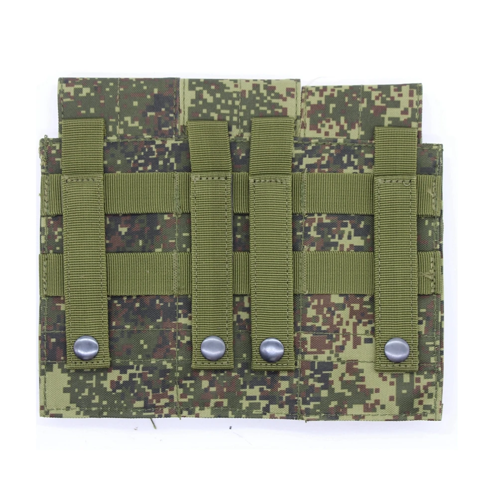 Bolsa Triple para revistas M4 5,6 7,62, bolsa individual doble para revistas para M6 AR M4 AR15, bolsa para Rifle, pistola, bolsa Molle, accesorio para chaleco - imagen 2