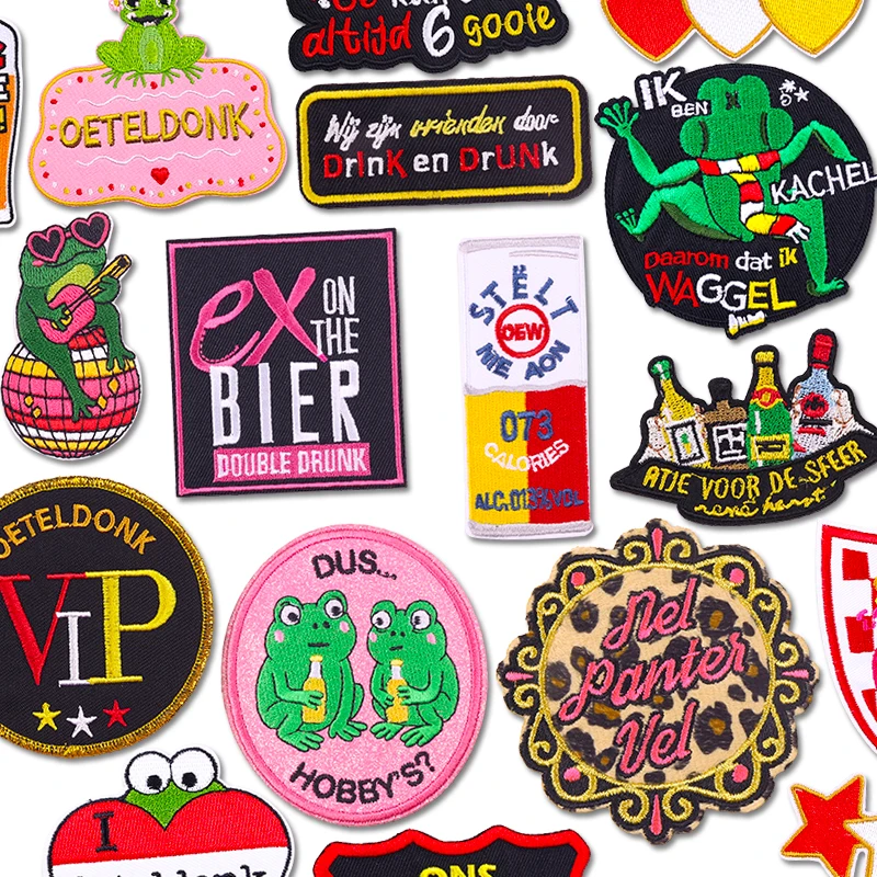 NUEVOS Parches Bordados del Carnaval de los Países Bajos 2026 para Ropa, Emblema Oeteldonk, Termoadhesivos Coser en la - imagen 2
