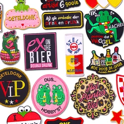 NUEVOS Parches Bordados del Carnaval de los Países Bajos 2026 para Ropa, Emblema de Oeteldonk, Parches Termoadhesivos para Coser en la Ropa
