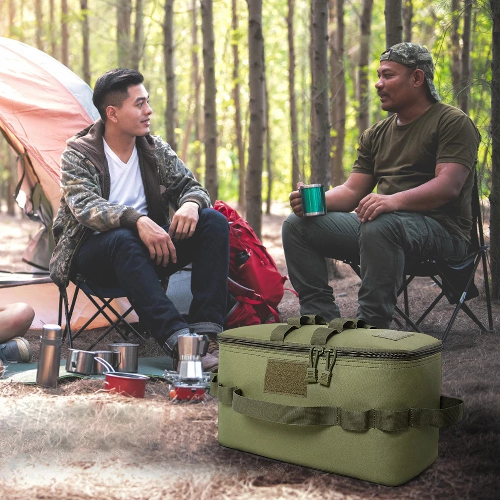 Bolsa de almacenamiento plegable portátil para acampar, cesta de Picnic, lámparas de Camping al aire libre, estufa, bote de Gas, bolsa de transporte, bolsa de Picnic - imagen 5