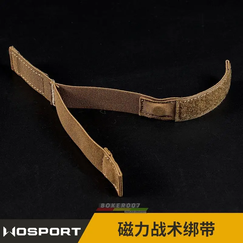 Wosport-Correa de adsorción magnética táctica, cuerda funcional elástica con acabado de almacenamiento de alambre, tela de nailon mate - imagen 2