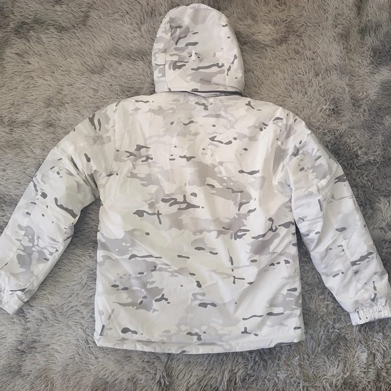 Ropa táctica: chaqueta Polar de invierno, Chaqueta de algodón de camuflaje para nieve, chaqueta de esquí de invierno para hombres - imagen 2