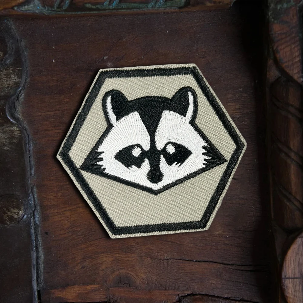 Parche táctico Beast Raccoon para ropa, insignia de moral militar, pegatinas para mochila, brazalete divertido con gancho y bucle, aplique para casco - imagen 3