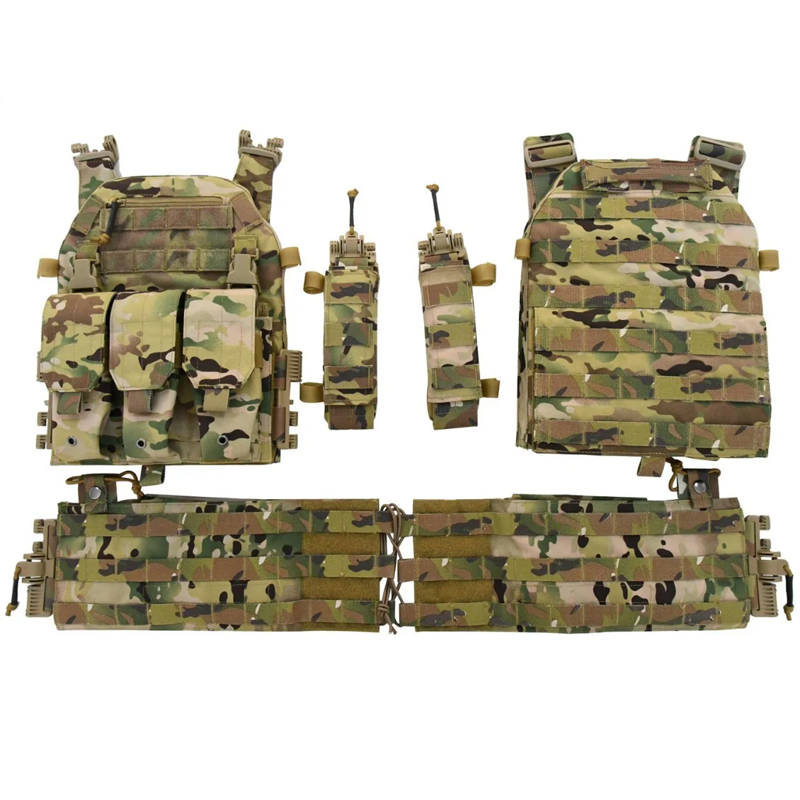 Chaleco táctico de liberación rápida, tejido de nailon 1000D, 6094K, con Triple bolsa para cargador - imagen 5