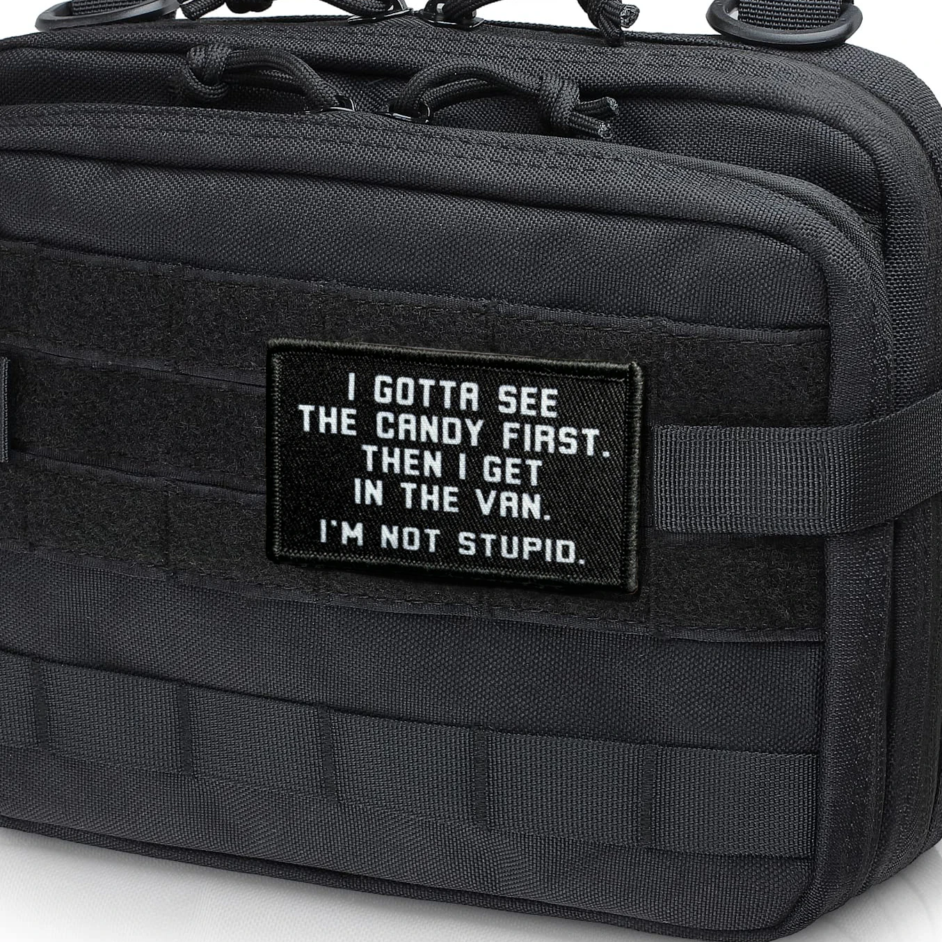 Gotta See The Candy First&You Read My Patch Gancho y bucle para sombreros, jeans, chaleco - imagen 5