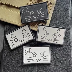 Parche táctico reflectante gato – Para mochilas y equipamiento