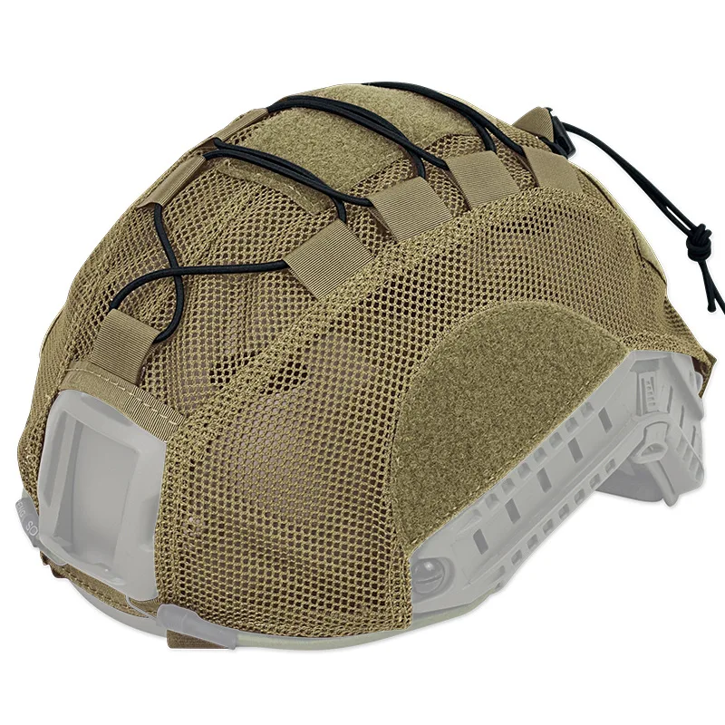 Cubierta de casco rápido táctico MH PJ BJ, accesorios de caza Airsoft Paintball, cascos de combate de tela - imagen 4