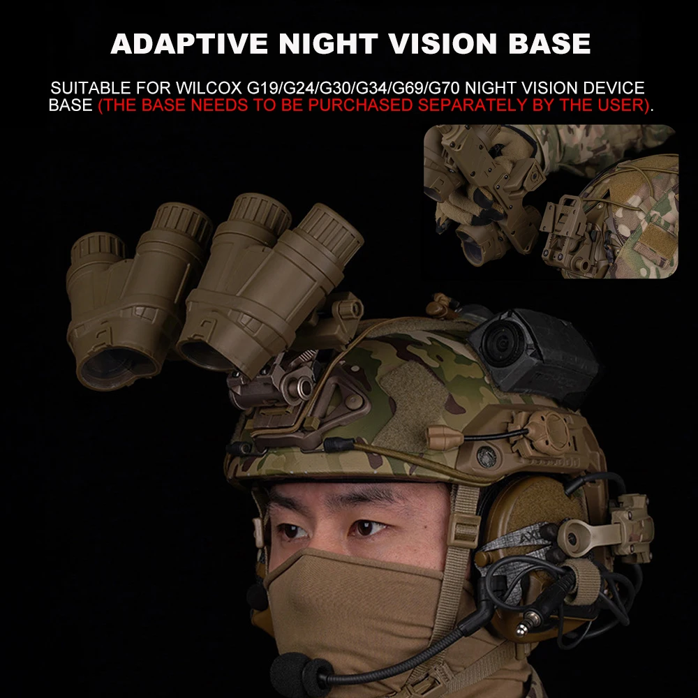 Casco táctico GPNVG 18, gafas de visión nocturna, modelo simulado NVG con caja de batería, caza, combate, Airsoft, accesorios para casco - imagen 5