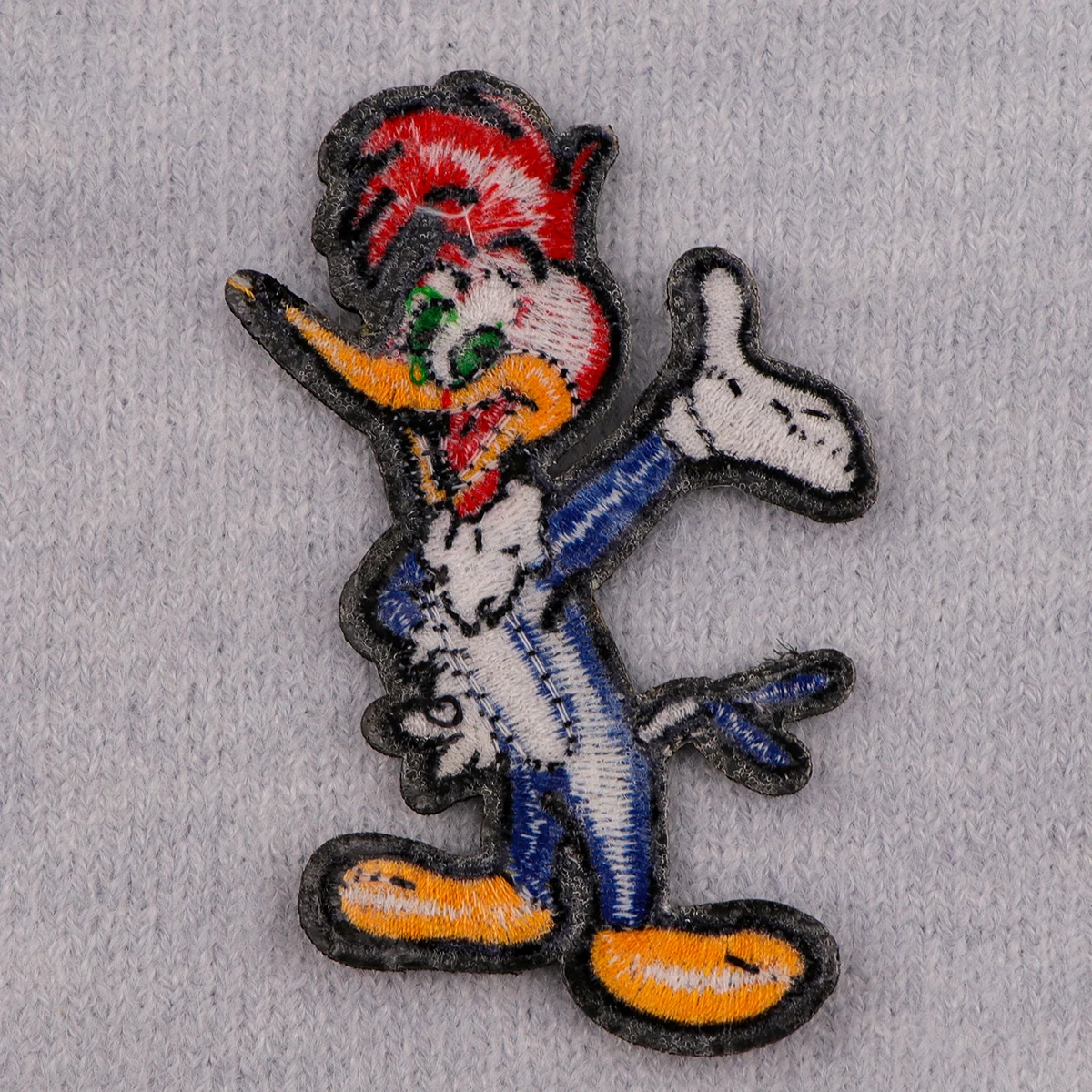 Parche bordado de personaje de dibujos animados, parches divertidos para planchar con pájaros para ropa, parches termoadhesivos para ropa, insignias para coser DIY - imagen 3