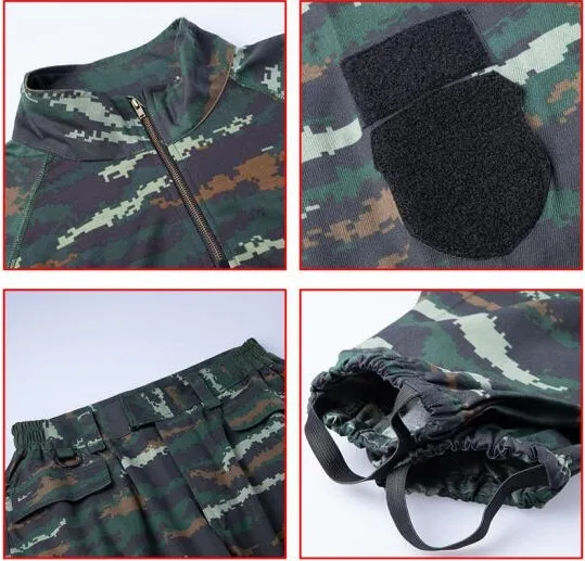 Traje de batalla especial con estampado de leopardo, traje de camuflaje, traje de entrenamiento de campo, punto de Tigre, verano e invierno - imagen 2