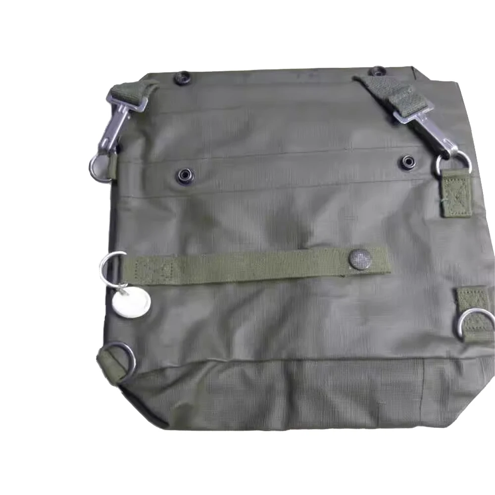 Bolsa de máscara de Gas de soldado estadounidense de la Segunda Guerra Mundial, producto Original suizo, bolsa de almacenamiento con hebilla de Gas de acero inoxidable, bolsa táctica Retro - imagen 5