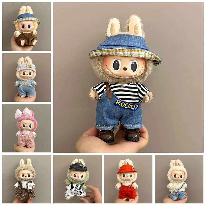 Ropa para muñecas de 17CM, sudaderas con capucha, ropa para muñecas, sudaderas con capucha a juego de colores, accesorios para muñecas, decoración bonita, pequeños paños para regalo