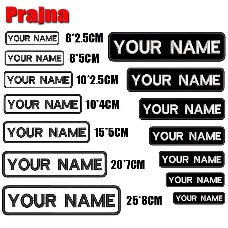 Parche táctico personalizado nombre o logotipo termoadhesivo velcro