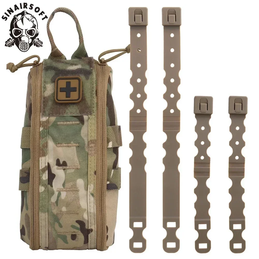 Botiquín de primeros auxilios táctico, bolsa médica vacía, paquete IFAK, pestaña de extracción rápida, Clip MOLLE, cremallera YKK, bolsa de emergencia para acampar y senderismo - imagen 2