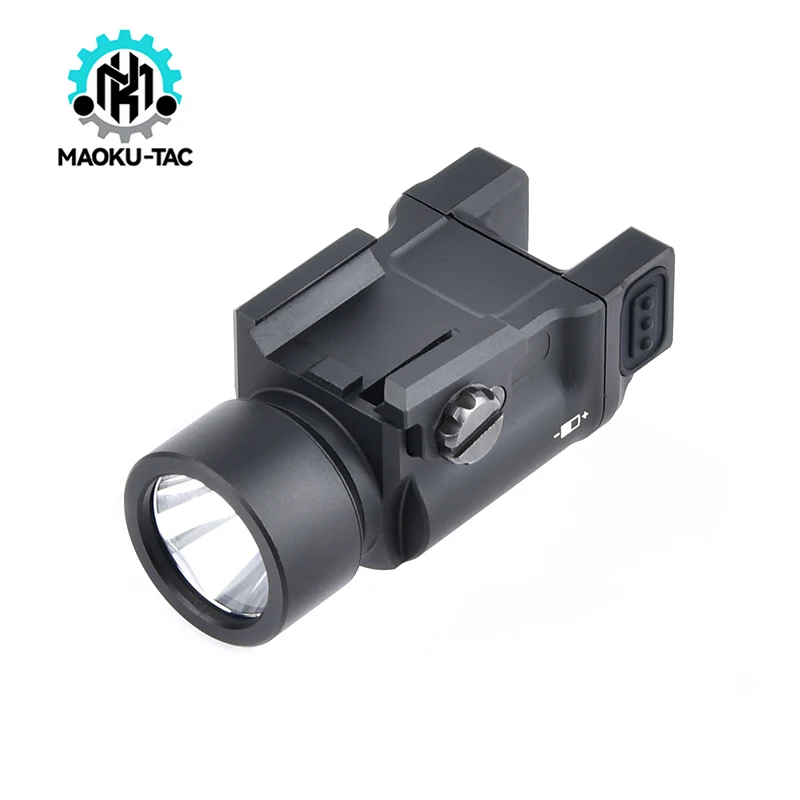 WADSN-linterna táctica de KLESCH-1 de Metal, 400 lúmenes, accesorios LED para arma Airsoft, Rifle de caza, iluminación apta para G17 G18 G19 - imagen 4