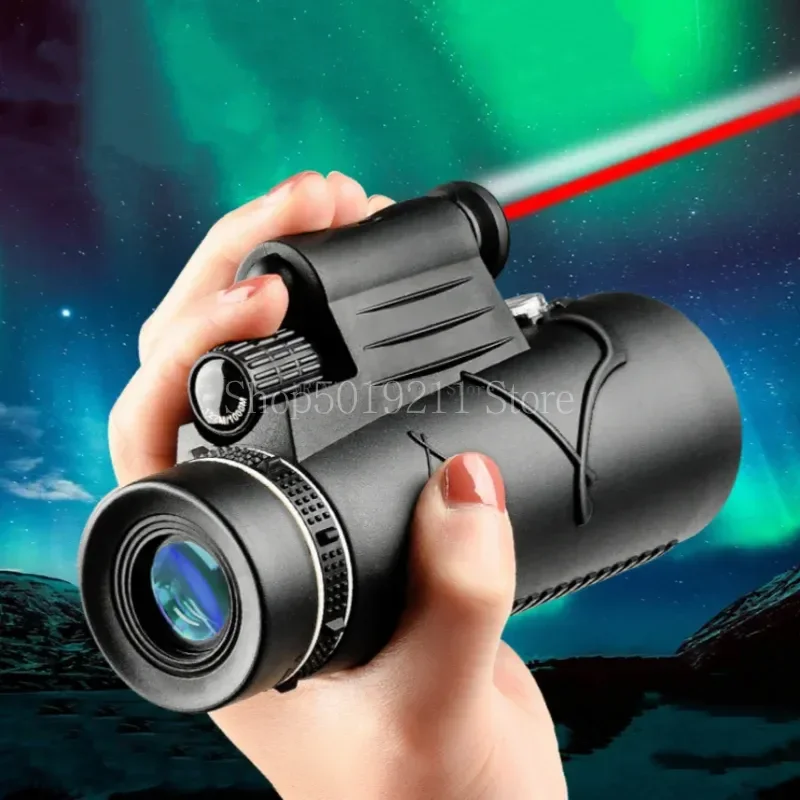 Binoculares potentes portátiles Bak4, telescopio profesional de largo alcance, Monocular para caza, 50x60 - imagen 2