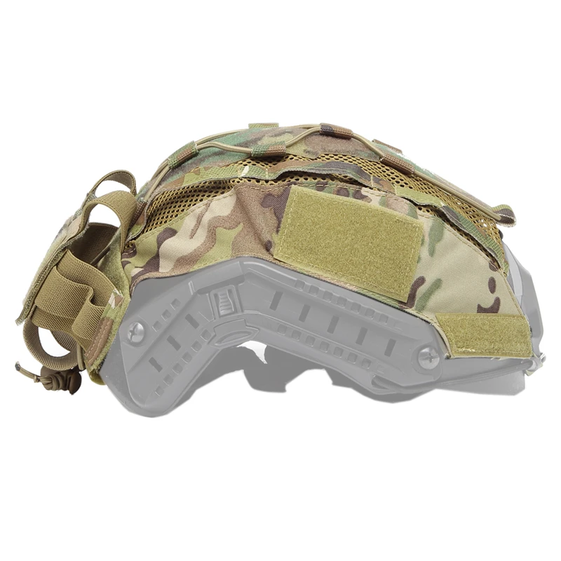 Funda para casco Airsoft, tela táctica para casco marítimo rápido, accesorios para casco de caza y tiro con cordón elástico, bolsa para batería NVG