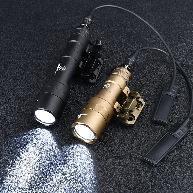 WADSN-linterna M300 M600 Sureifr M300C M600U para arma de caza Airsoft, luz de explorador, Base de Metal de 45 ° para MLOK Keymod 20MM Picatinny - imagen 5