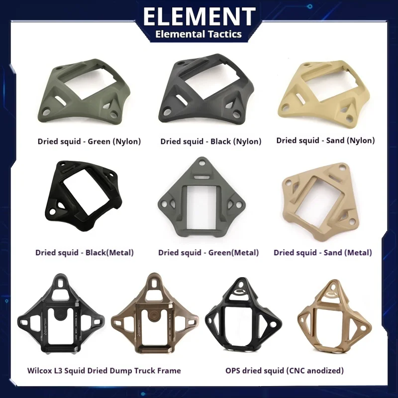 Casco táctico OPS FAST Generación 3, accesorios de tinta de calamar SF, base de soporte modificada de Mickey Mouse, marco interior de núcleo de aluminio