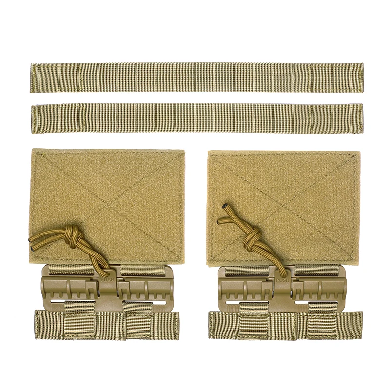 Chaleco táctico de caza, Kit de cierre de gancho y bucle de liberación rápida en 3 colores, Molle de un solo punto para accesorios de chaleco JPC CPC NCP XPC - imagen 4