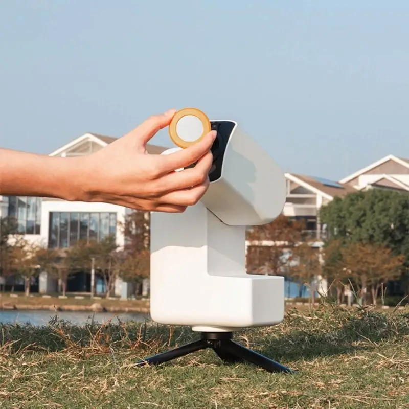 Telescopio astronómico inteligente con sistema posicionamiento automático, imágenes claras para entusiastas astronomía