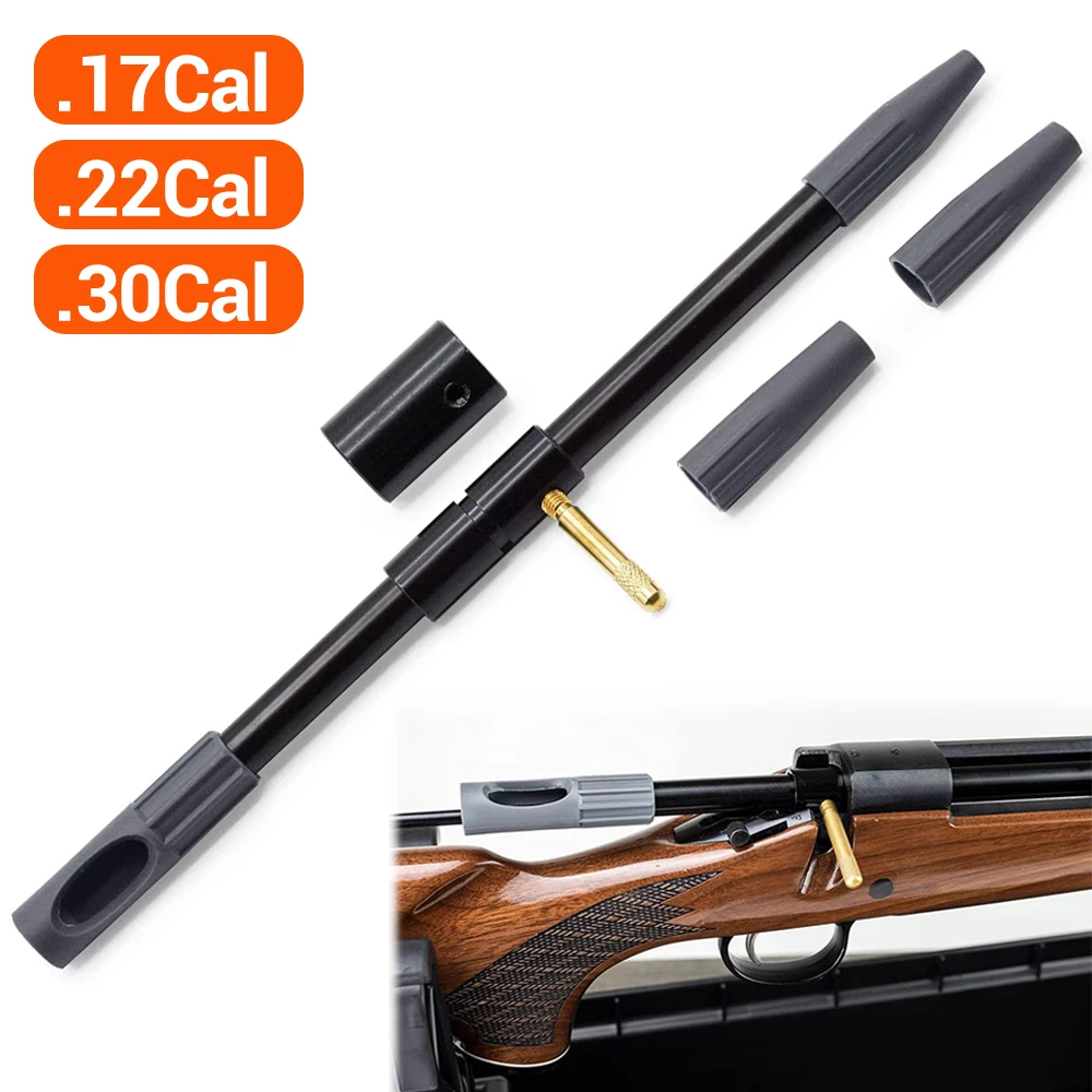 Guía de orificio para pistola táctica, herramienta de limpieza de pistola de caza, cepillo de limpieza para Rifle, Kit de limpieza, accesorio de caza para.17Cal.22Cal.30Cal