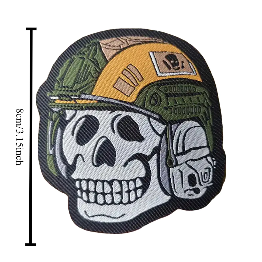 Parches tácticos de operador de esqueleto para ropa, parche de gancho y bucle, insignia militar, brazalete, pegatinas decorativas para mochila - imagen 2